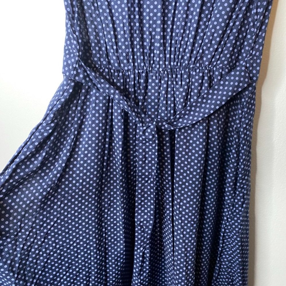 NWT LUCKY BRAND Blue Minnie Polka Dot Mini Sundress Women's small NWT 7WD9709 - Picture 8 of 10
